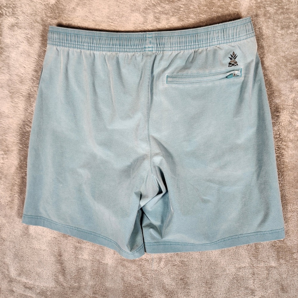 Chubbies Swim Trunks Mens Large Blue 7" Inseam Lined Pockets Drawstring - Picture 7 of 10